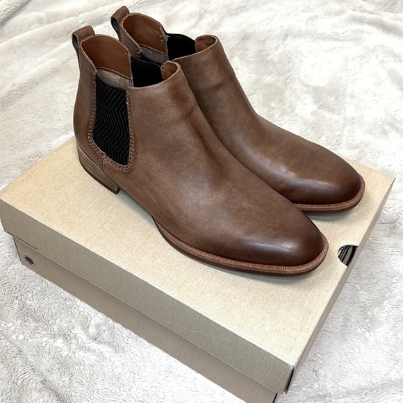 Kork-Ease Kit Chelsea Brown Leather Slip-on Ankle Boot Bootie - Sz 9, New In Box - Picture 7 of 12